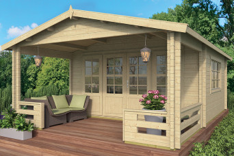  Tuindeco | Tuinhuis Nottingham met Luifel 200 cm 202824-31